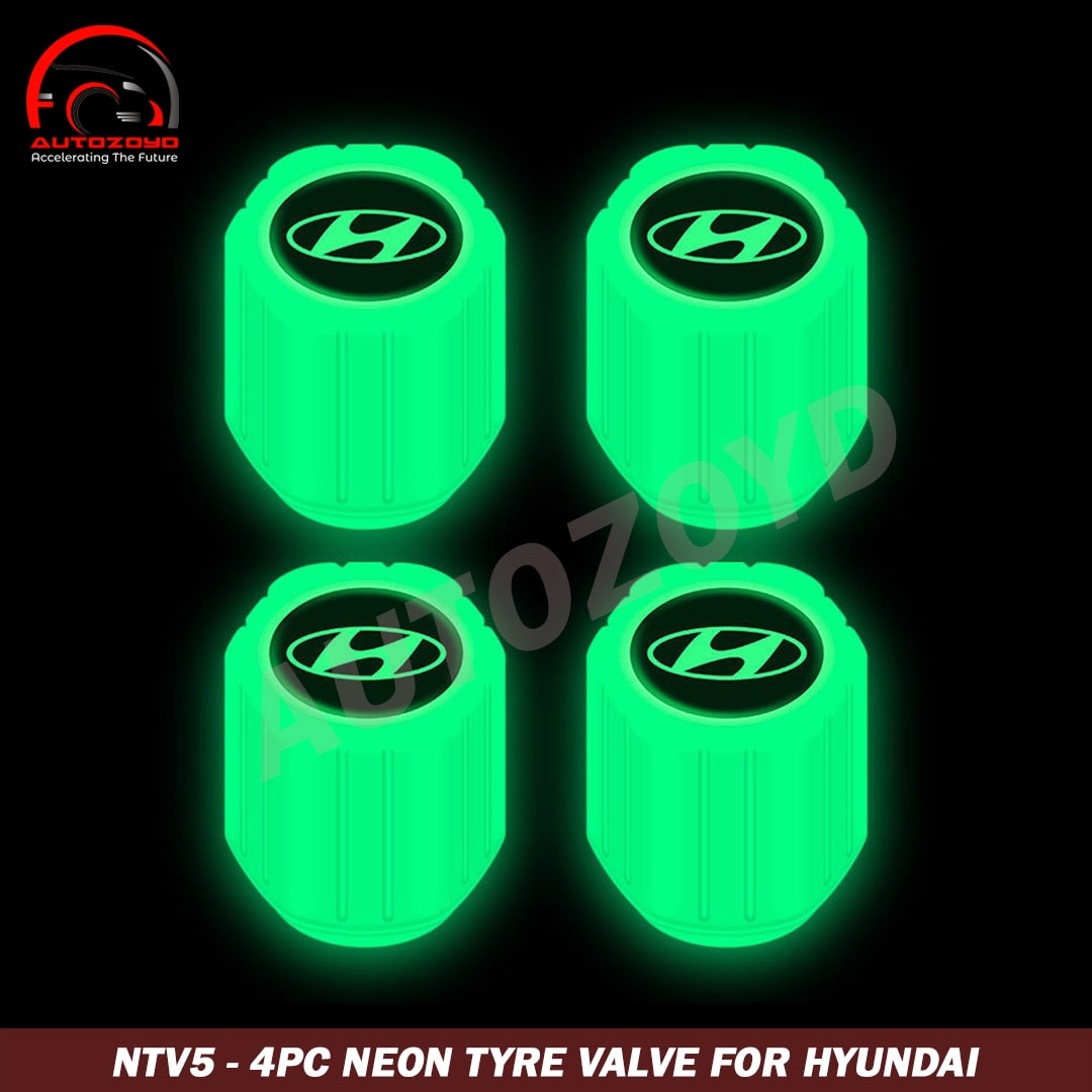 4pc Illuminous Neon Tyre Valve For Hyundai