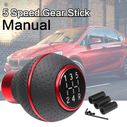 Gear Knob 5 Gear transmission Double Red Line Sphere