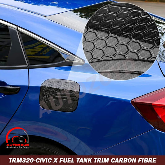 Civic X Fuel Tank Trim Carbon Fibre