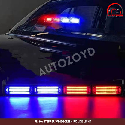 4 Stepper Windscreen Police Light