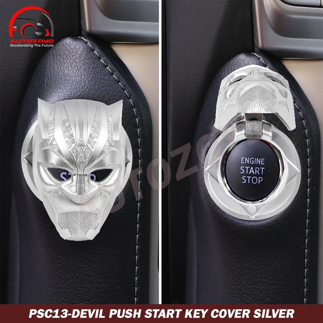 Devil Push Start Cover Silver