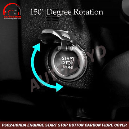 Honda Engine Start Stop Button Cover Carbon Fibre