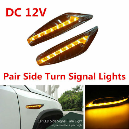 Car 2pc Fender Universal Indicator 12v Color Orange