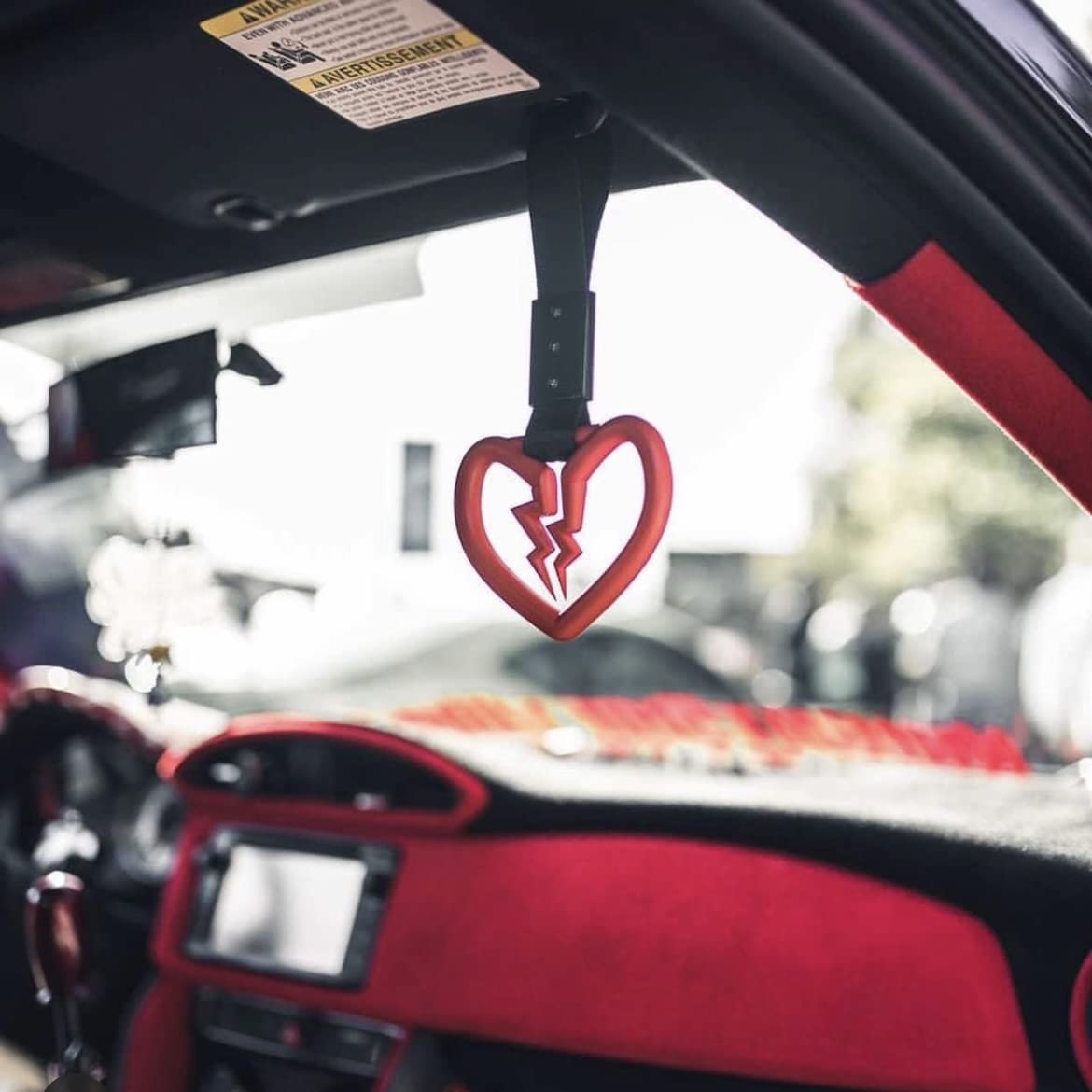 Broken Heart JDM Hanging Red
