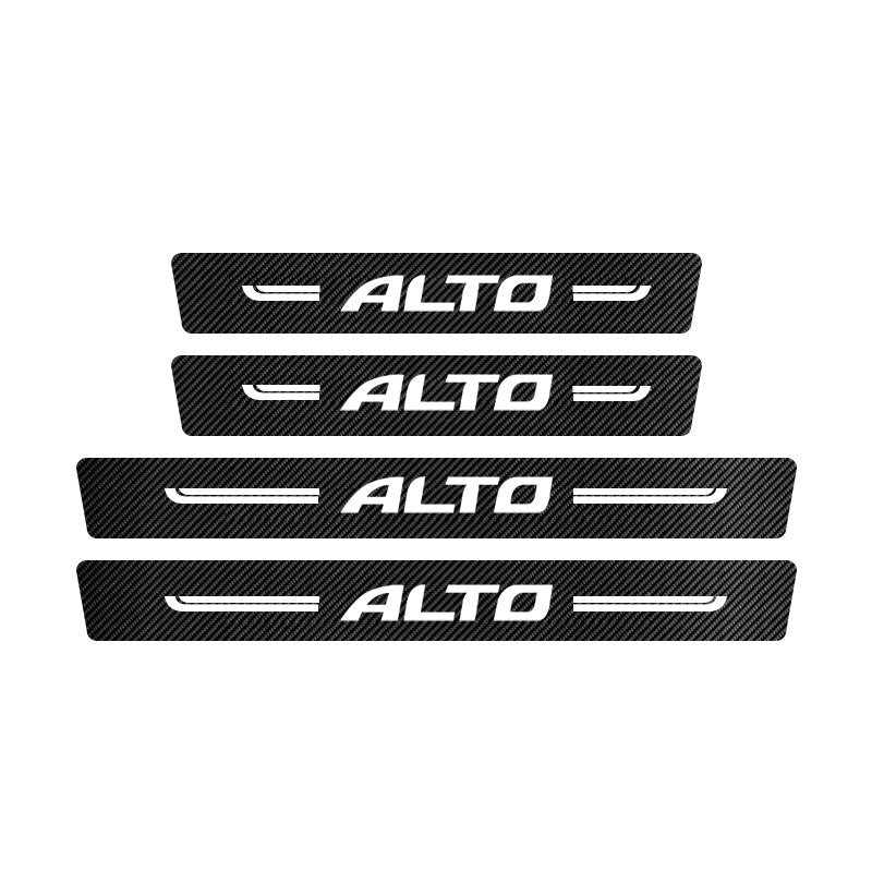 Suzuki Alto Carbon Fibre Door Sill Stickers