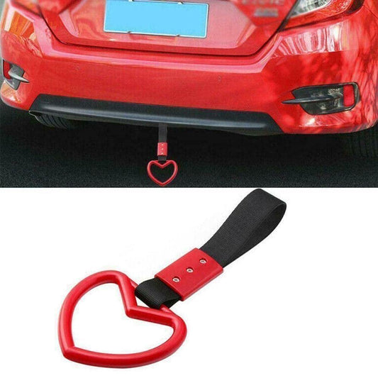 Hanging Heart Ring JDM Style Red