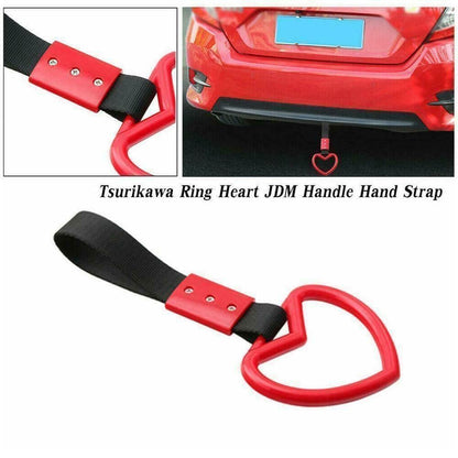 Hanging Heart Ring JDM Style Red