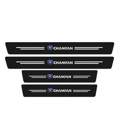 Changan Door Sill Stickers Carbon Fibre