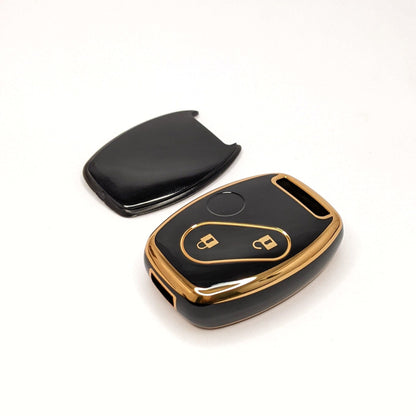 Honda Civic reborn TPU Black Gold - Honda Civic 2006,2007,2008,2009,2010,2011,2012(8th Generation) - Premium Quality Thermoplastic polyurethane TPU Car Key Shell Cover