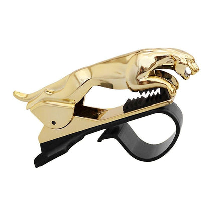 Jaguar Phone Holder Clip Style Adhesive Golden