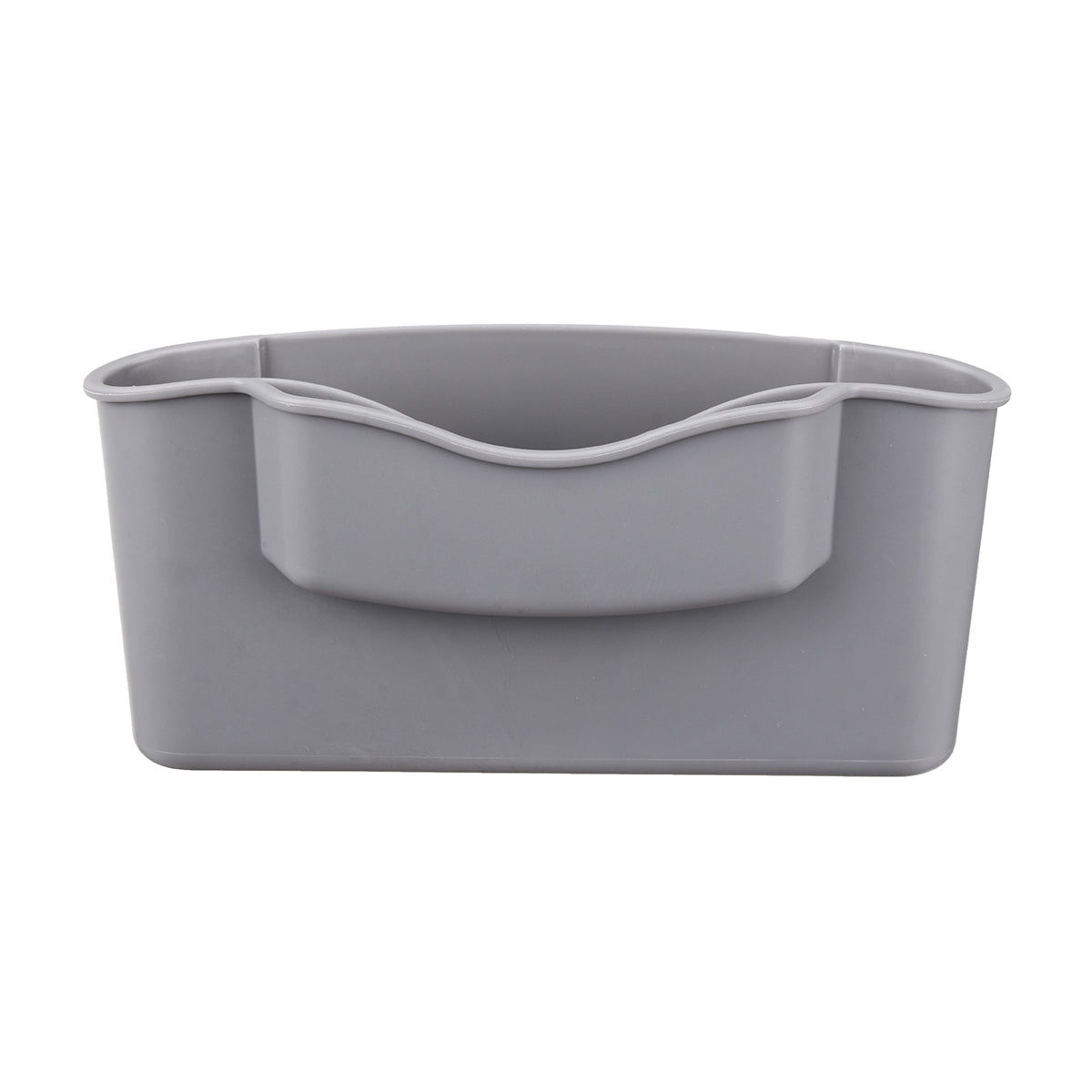 Car Organizer Seat Gap Filler Double Slot Cup Holder Grey