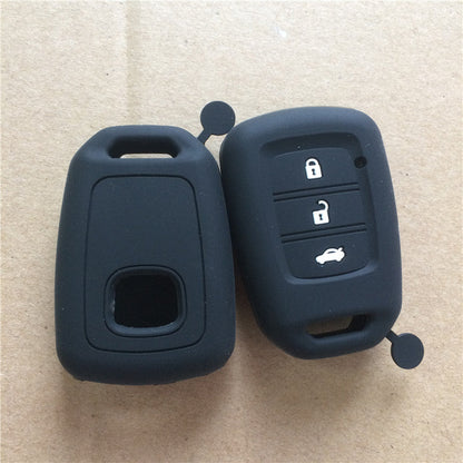 Honda BRV Silicone Key Cover Honda BRV 2016,2017,2018,2019,2020,2021,2022(1st Generation) Soft Silicone Key Cover Carbon Fiber Pattern