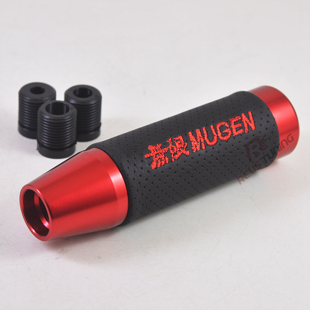 Mugen Gear Knob Metal 13cm Matte Red with Black Sleeve