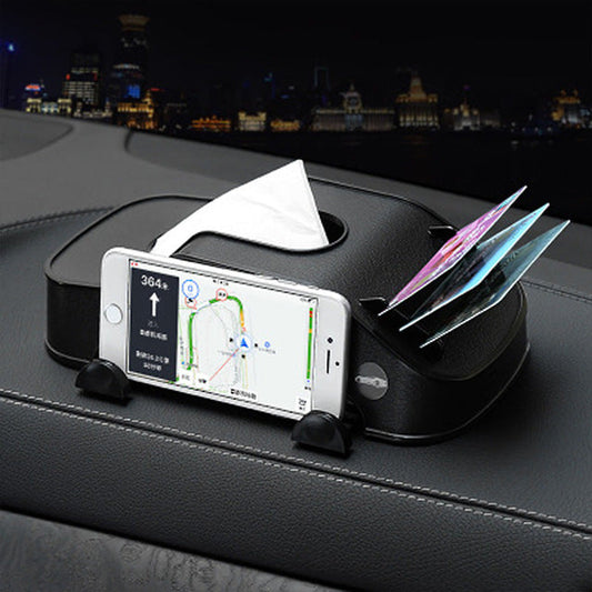 Car 3in1 Tissue Box Holder Car Shape With Card and Phone Holder