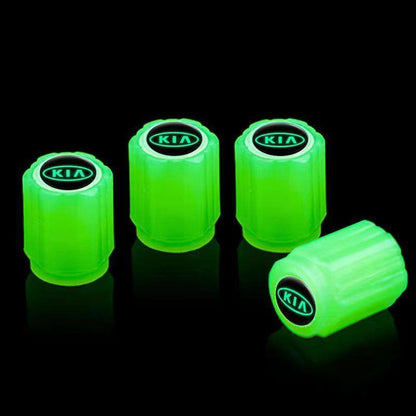 4pc Illuminous Neon Tyre Valve For KIA