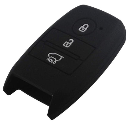 KIA Stonic Key Cover Silicone Soft Silicone Key Cover Carbon Fiber Pattern