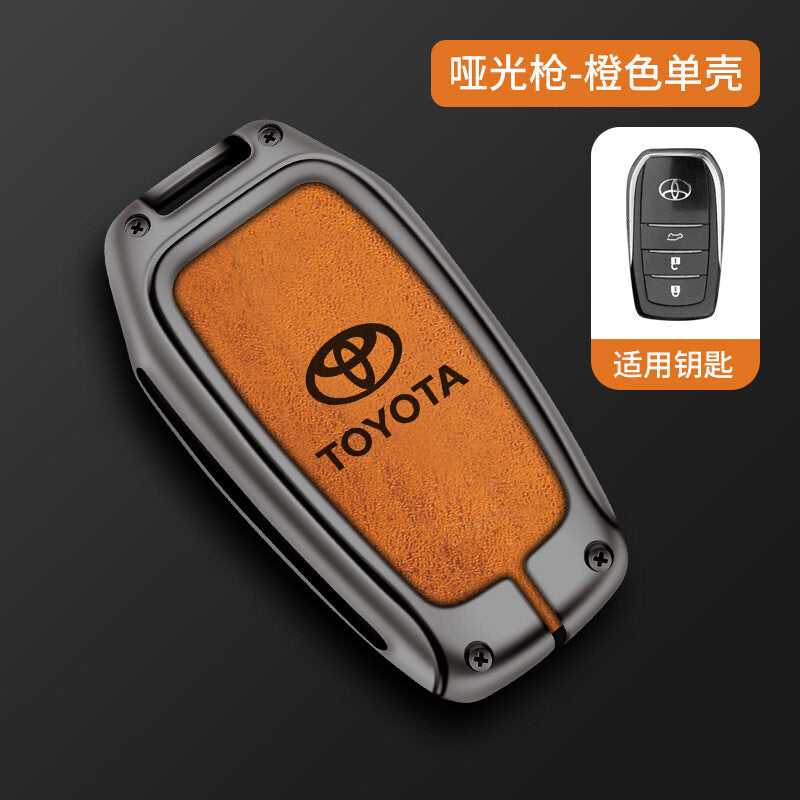 Toyota Fortuner Revo 3 Button Zinc Alloy Leather Key Cover