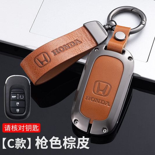 Honda Civic 2022 Zinc Alloy Leather Key Cover