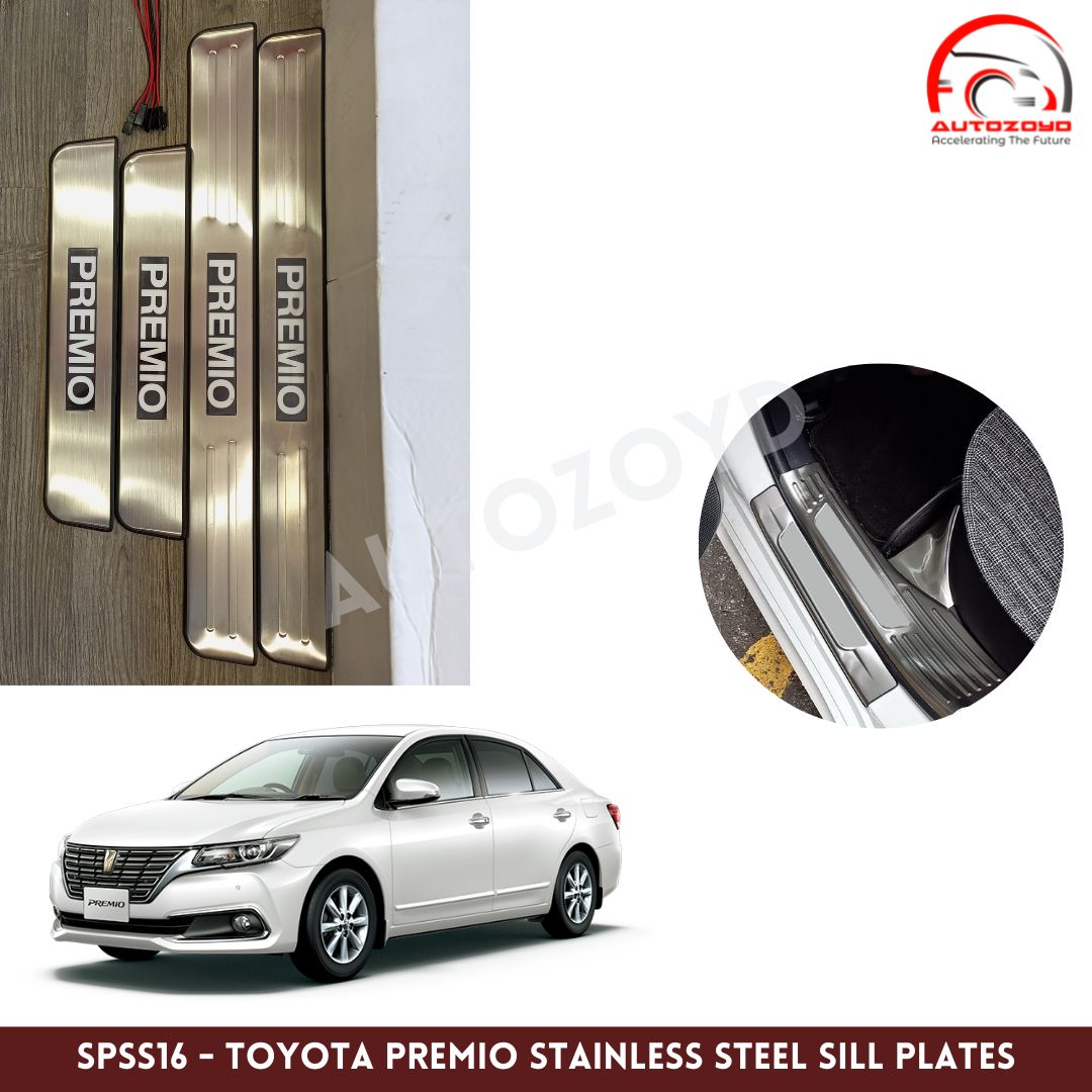 Toyota Premio Stainless Steel Sill Plates