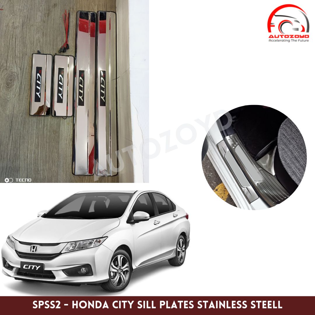 Honda City Sill Plates Stainless Steel