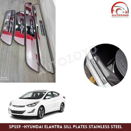 Hyundai Elantra Sill Plates Stainless Steel