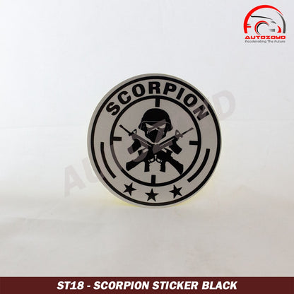 Scorpion Sticker Black