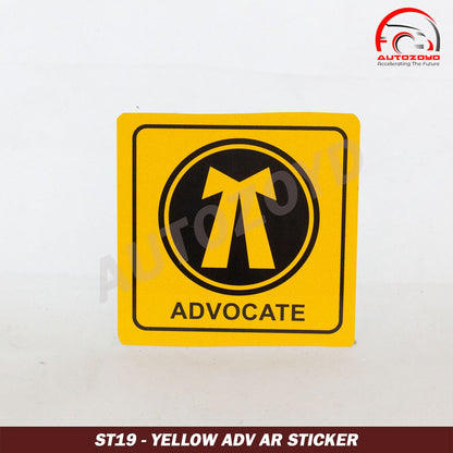 Yellow Adv AR Sticker