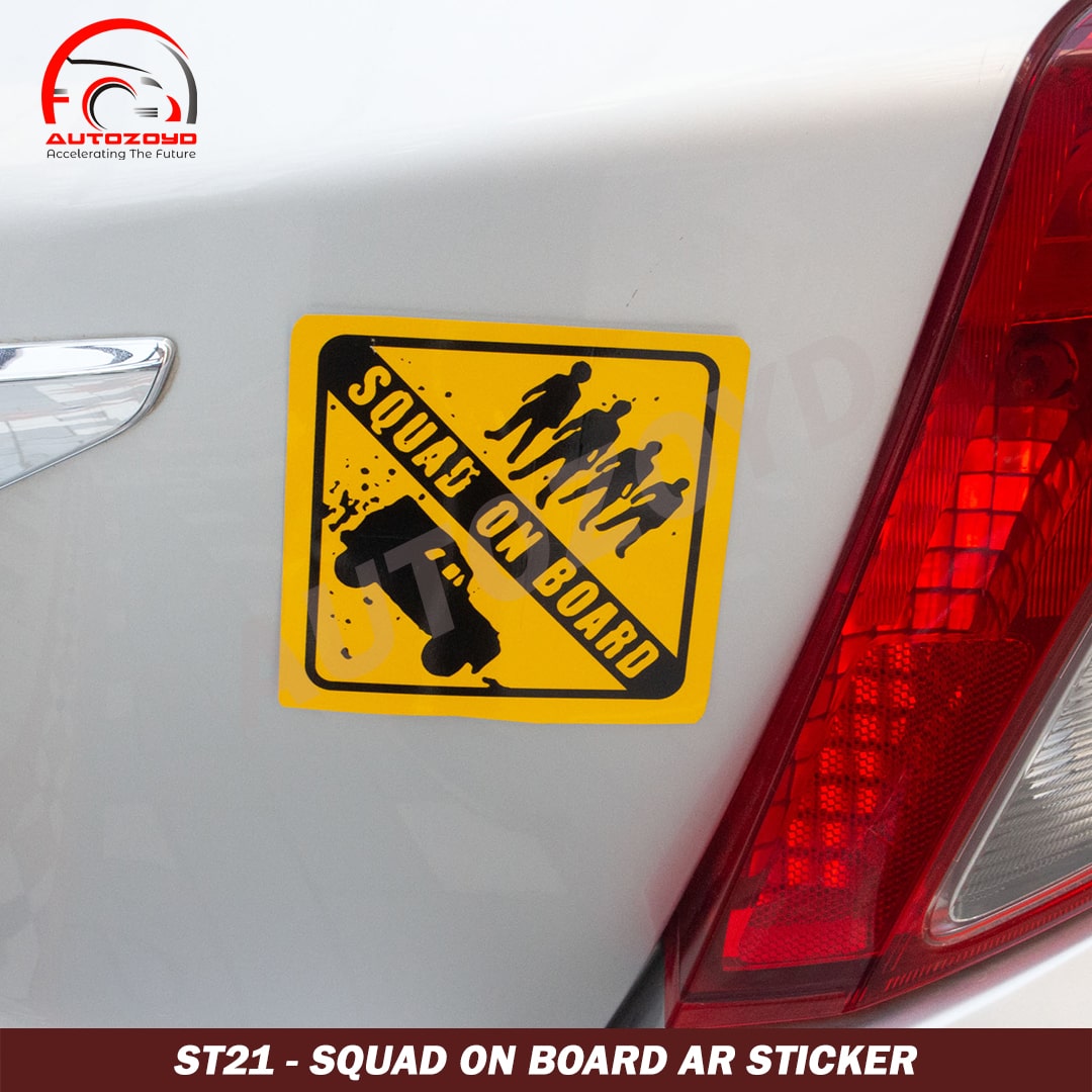 Squad On Board AR Sticker