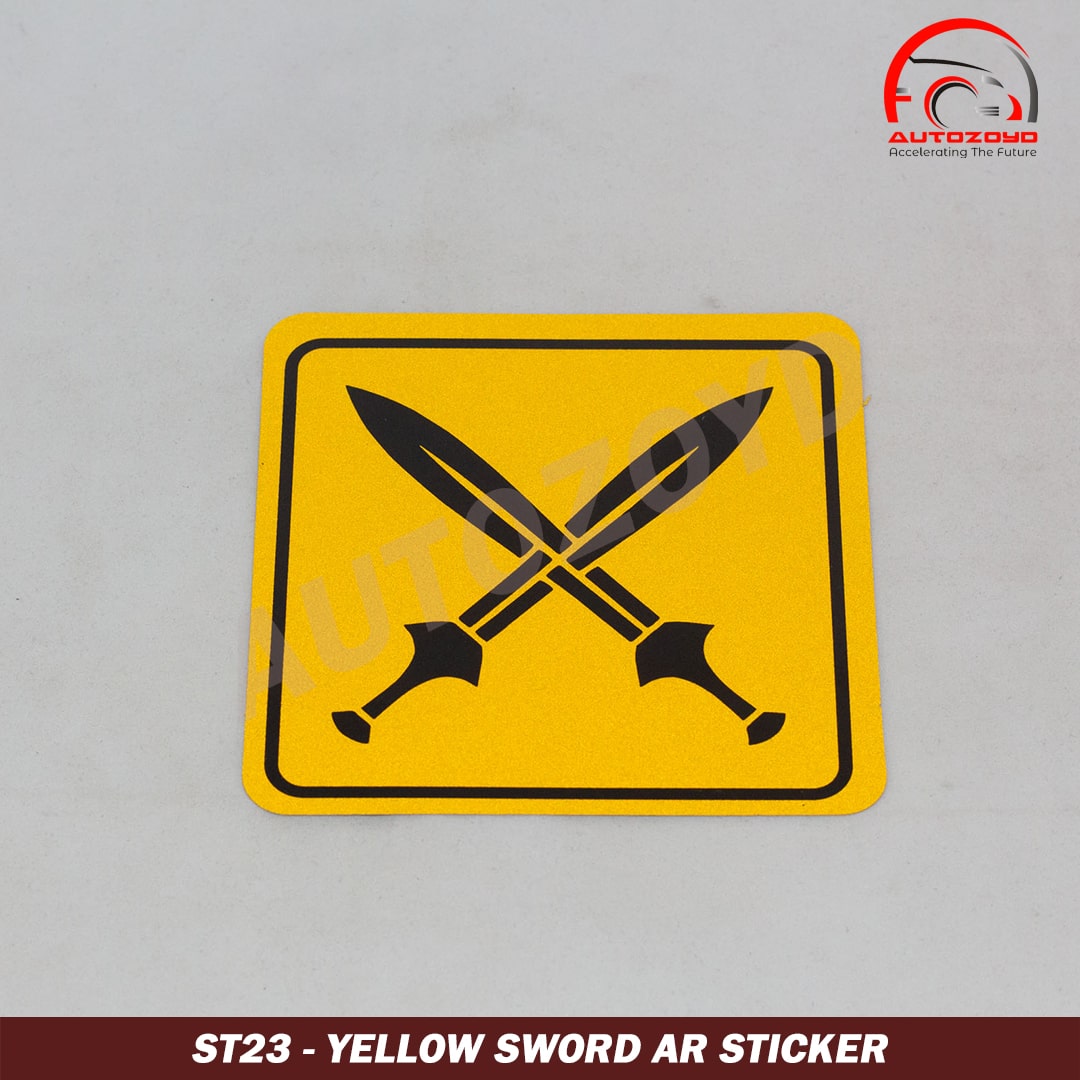 Yellow Sword AR Sticker