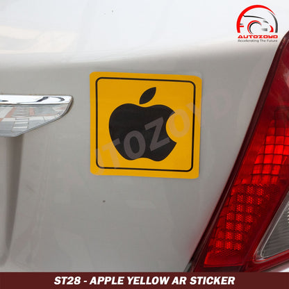 Apple Yellow AR Sticker