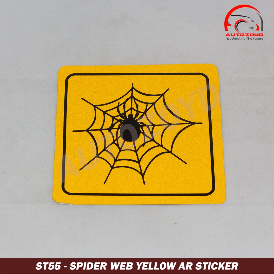 Spider Web Yellow AR Sticker