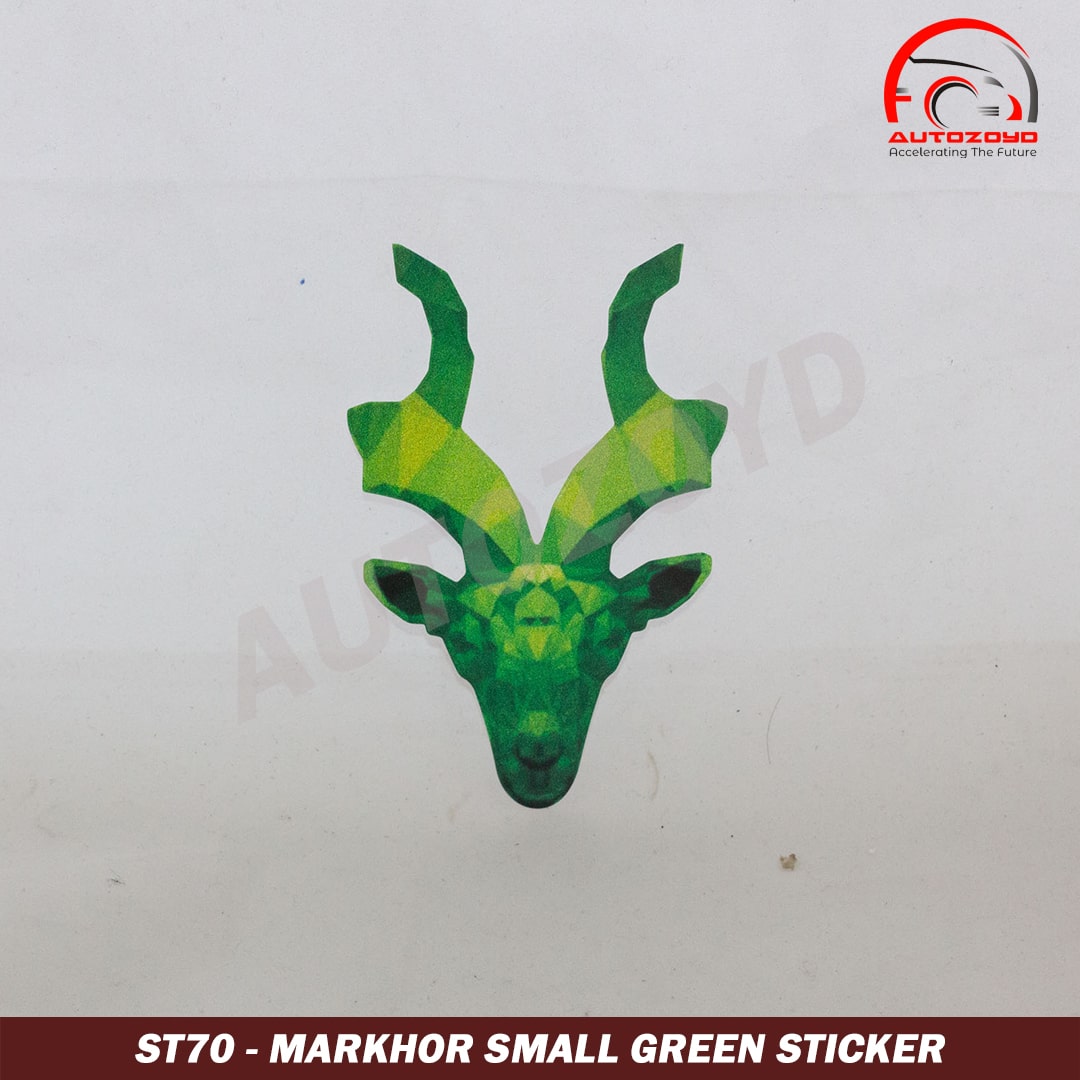 Markhor Sticker Small Green