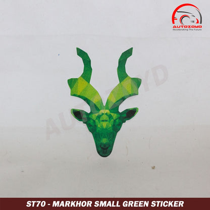 Markhor Sticker Small Green