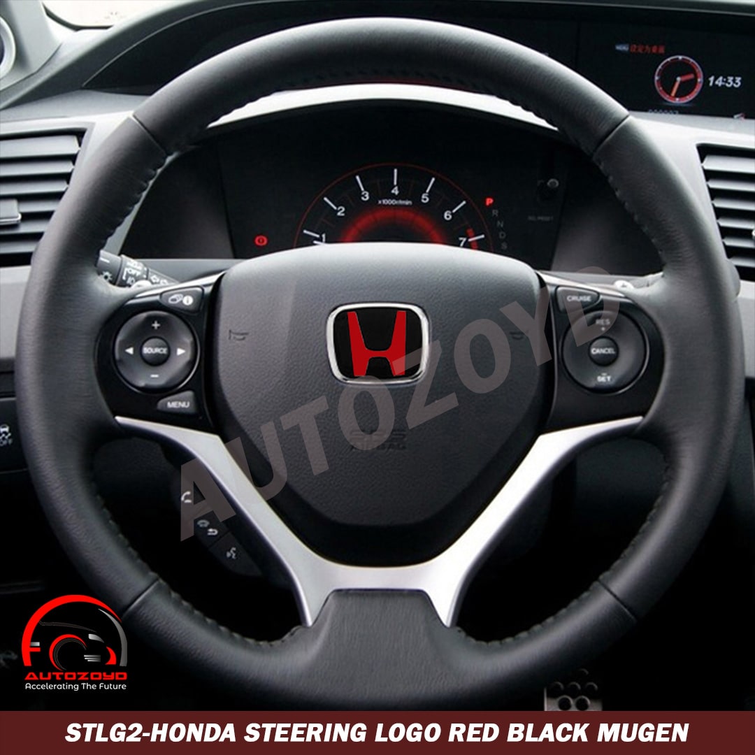 Honda Steering logo Mugen Red Black