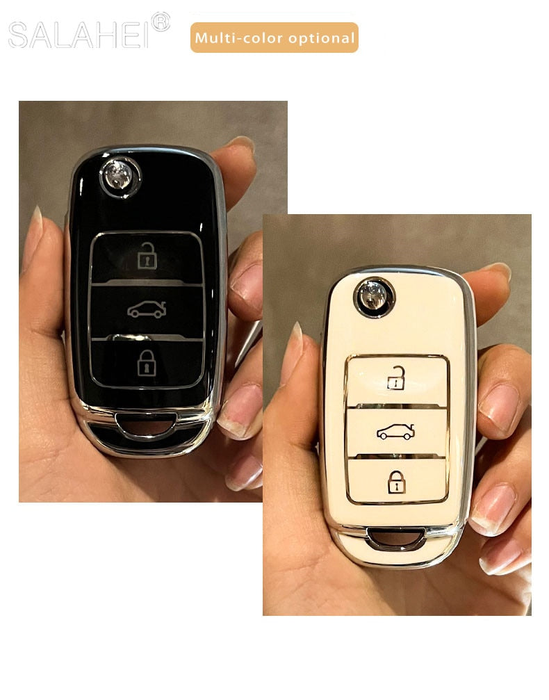 Changan Alsvin White Gold TPU Key Cover