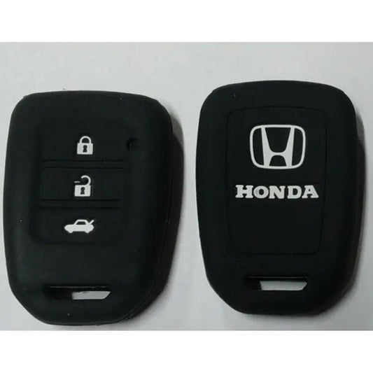 Honda City 2022 Key Cover Silicone Honda City 2022,2023(6th Generation) Soft Silicone Key Cover Carbon Fiber Pattern