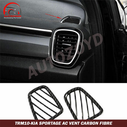 KIA Sportage 2 Pc AC Vent Trim Carbon Fibre