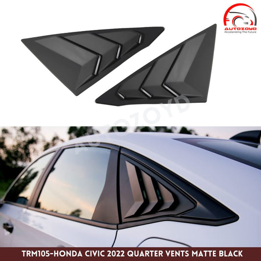 Honda Civic 2022 Quarter Vents Matte Black