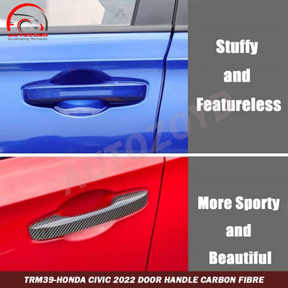 Honda Civic 2022 Door Handle Carbon Fibre