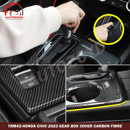 Honda Civic 2022 Gear Box Cover Carbon Fibre