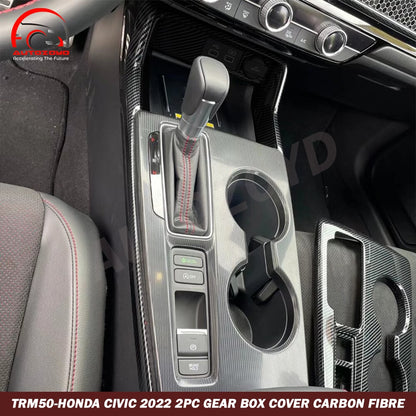 Honda Civic 2022 2pc Gear Box Cover Carbon Fibre