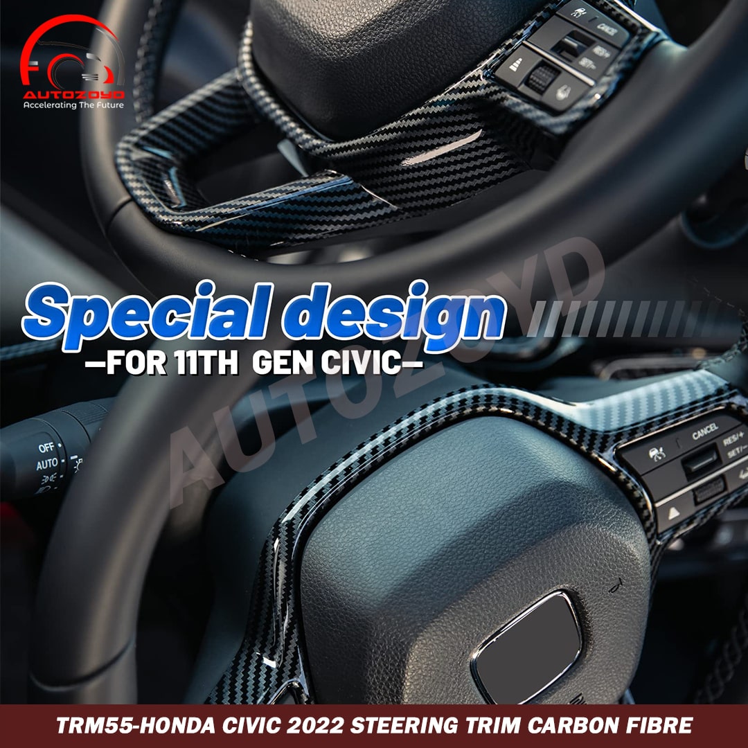 Honda Civic 2022 Steering Trim carbon Fibre