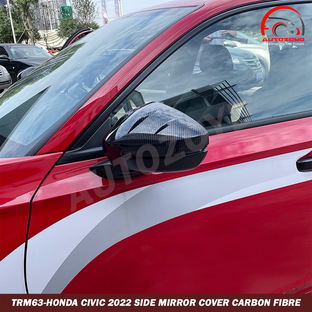 Honda Civic 2022 Side Mirror Cover Carbon Fibre