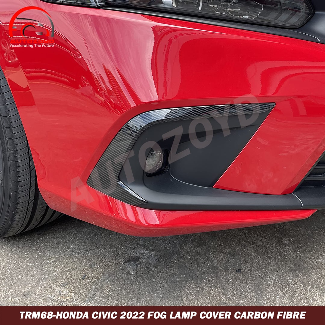 Honda Civic 2022 Fog Lamp Cover Carbon Fibre