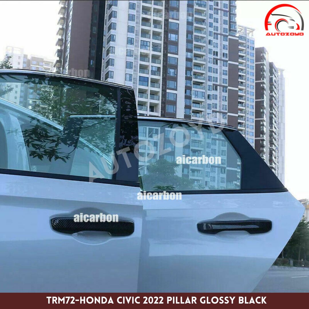 Honda Civic 2022 Pillar Glossy Black