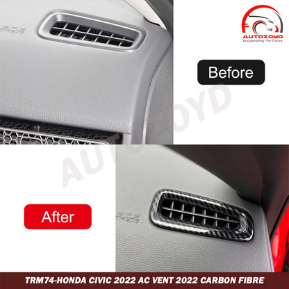 Honda Civic 2022 AC Vent 2022 Carbon Fibre