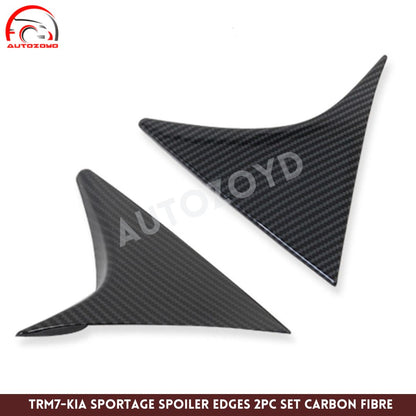 KIA Sportage Spoiler Edges 2pc Trim Carbon Fibre