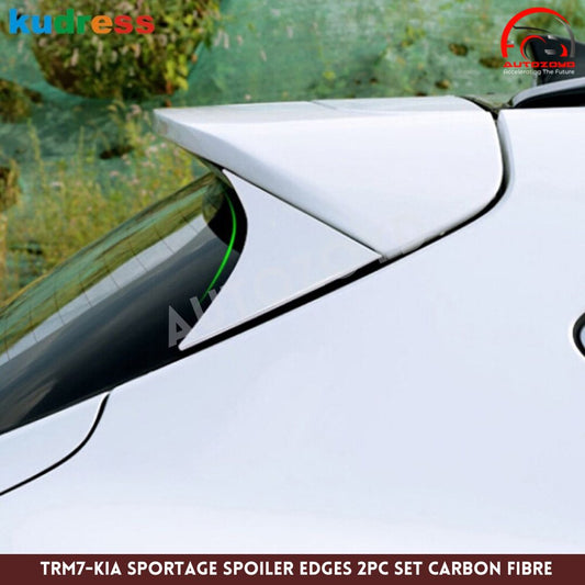 KIA Sportage Spoiler Edges 2pc Trim Carbon Fibre