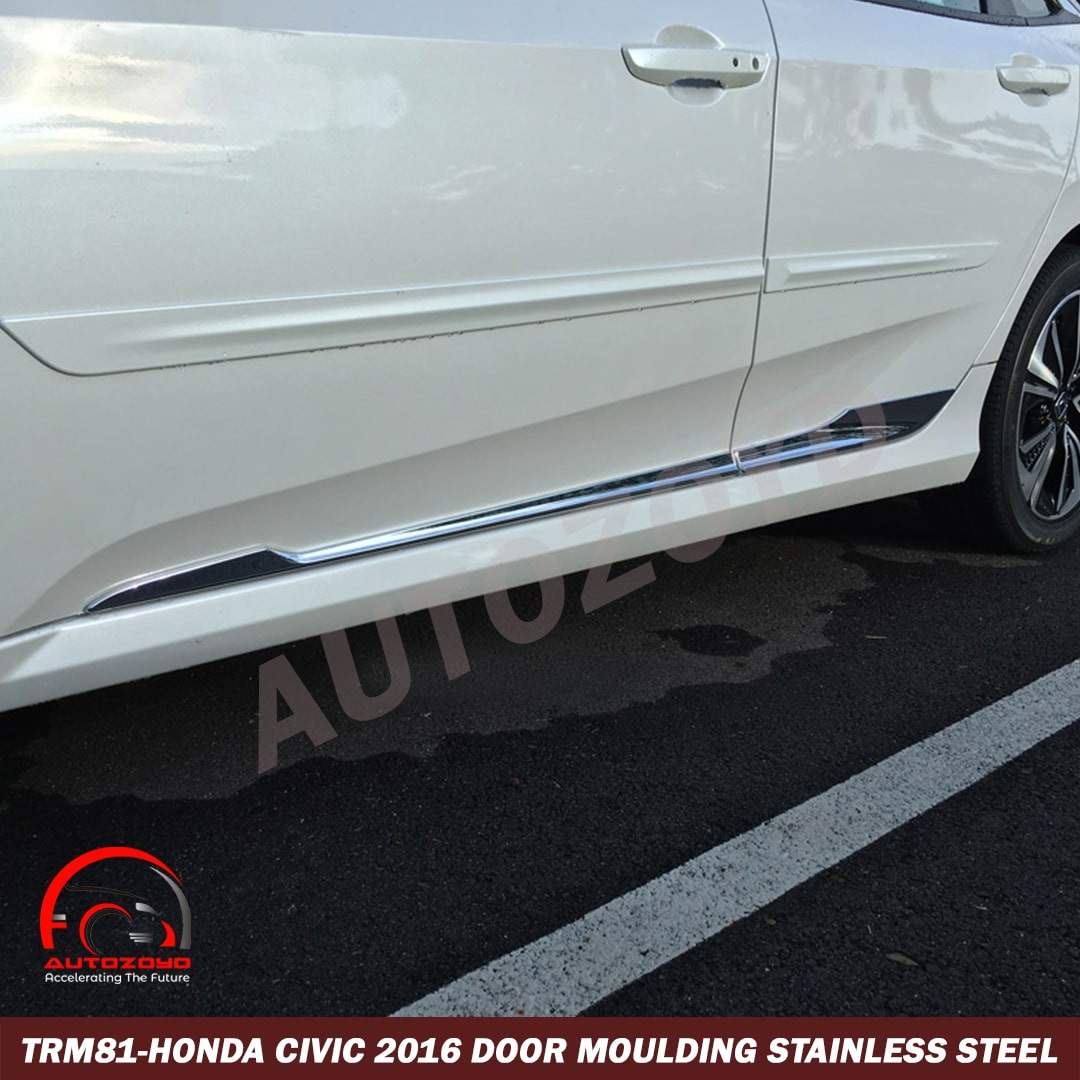 Honda Civic 2016-2021 Door Moulding Stainless Steel