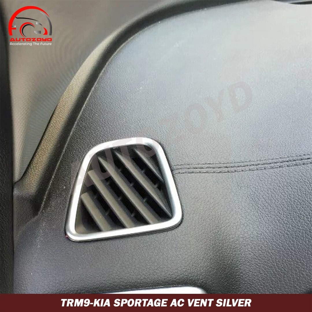 KIA Sportage 2 Pc AC Vent Trim Silver